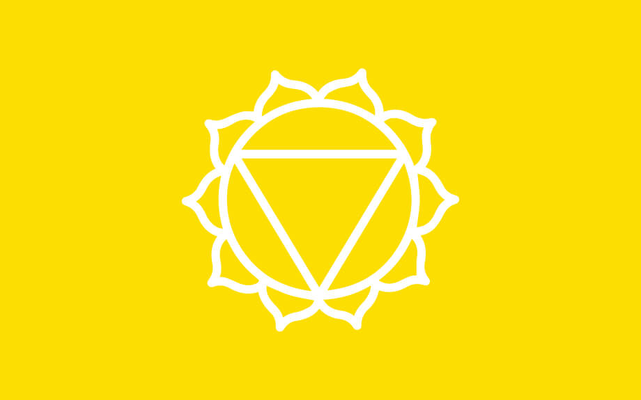 símbolo del manipura chakra o plexo solar