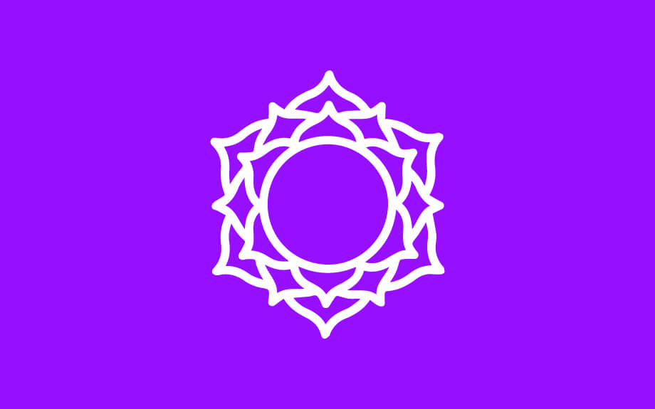 símbolo del sahasrara chakra, el chakra corona