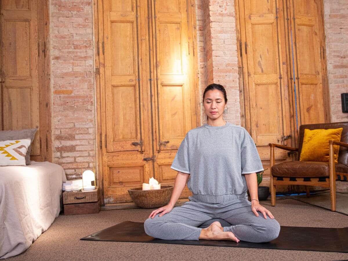 Rincón de meditación en casa